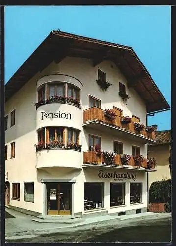 AK Zell am See, Die Pension Kleineisen mit Eisenhandlung