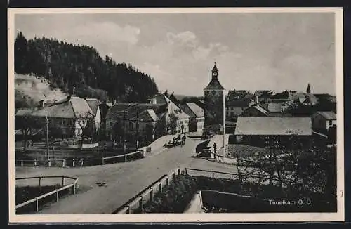 AK Timelkam, Ortsansicht mit Strassenpartie