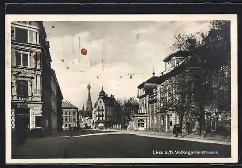AK Linz a. D., In der Volksgartenstrasse