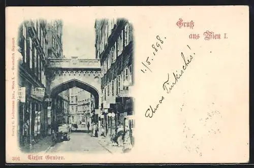 AK Wien, Tiefer Graben, Strassenpartie