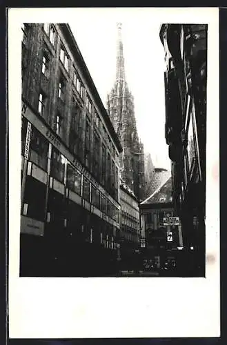 AK Wien, Strassenblick in die Liliengasse