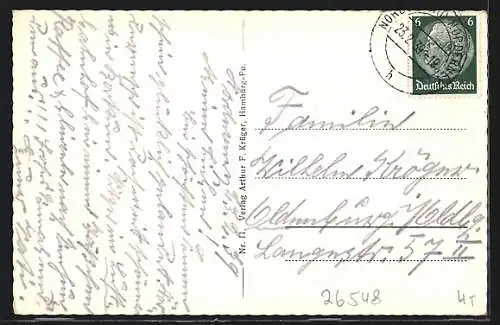 AK Norderney, Menschen am Strand, Wattwanderung