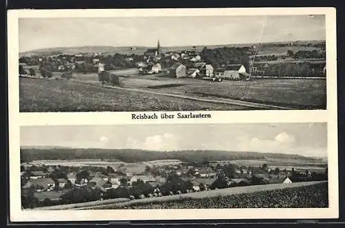 AK Reisbach über Saarlautern, Ortsansicht, Panorama