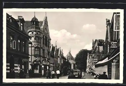 AK Norden / Ostfriesland, Osterstrasse mit Geschäften