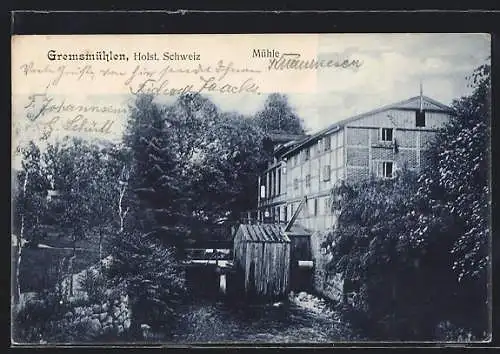 AK Gremsmühlen /Holst. Schweiz, Mühle