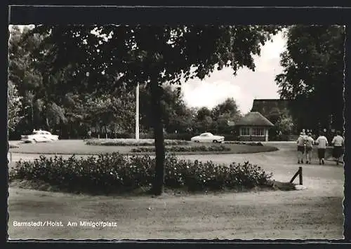 AK Barmstedt /Holst., Minigolfplatz mit Jugendlichen