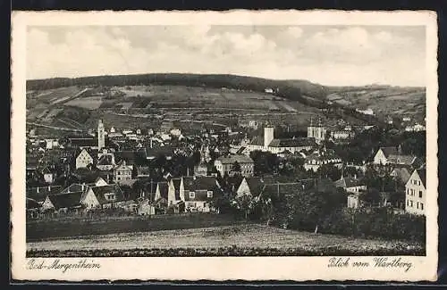 AK Bad Mergentheim, Ortsansicht vom Wartberg aus