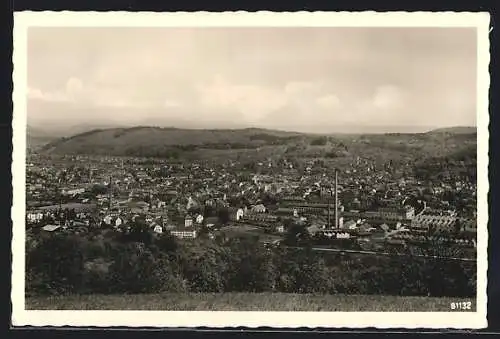 AK Lörrach, Gesamtansicht von Obertüllingen aus