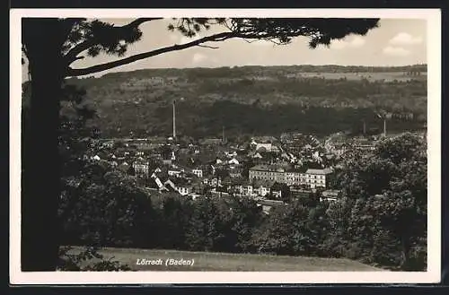 AK Lörrach /Baden, Gesamtansicht vom Hügel aus