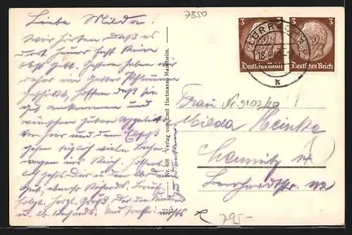 AK Lörrach-Stetten, Ortsansicht