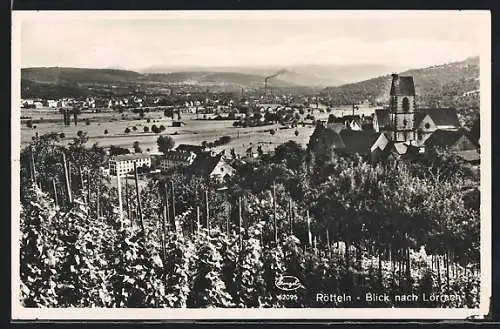 AK Rötteln, Blick nach Lörrach