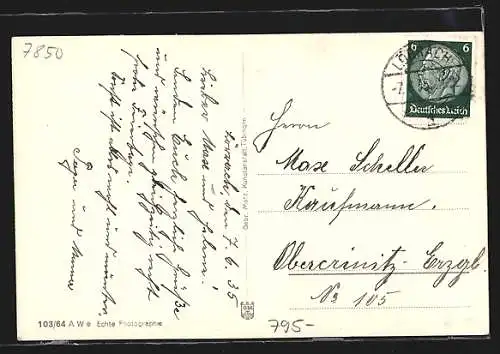 AK Lörrach, Blick gegen Tüllingen