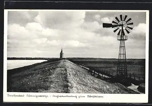 AK Wangerooge, Deichwanderung zum Westturm