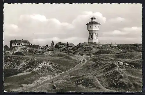 AK Langeoog, Leuchtturm mit Umgebung