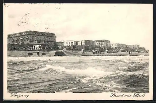 AK Wangeroog, Strand mit Hotels