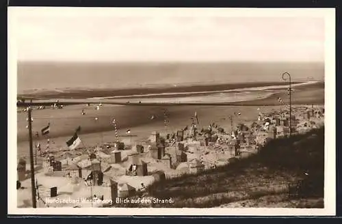 AK Wangeroog, Blick von oben auf den Strand