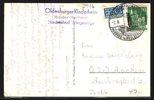 AK Wangerooge, Oldenburger Kinderheim