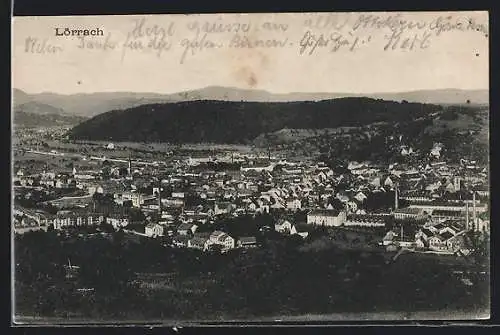 AK Lörrach, Blick auf den Ort