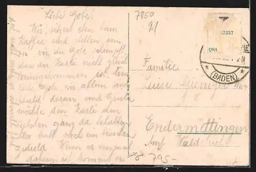 AK Lörrach, Blick auf den Ort