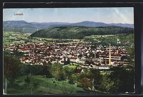 AK Lörrach, Blick auf den Ort