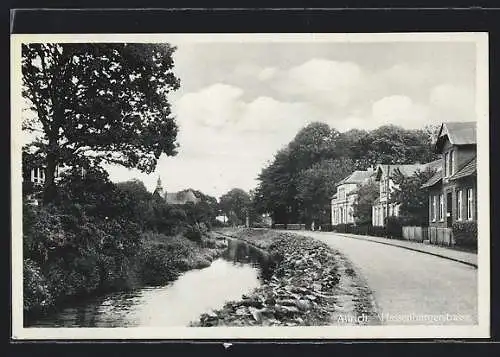 AK Aurich / Ostfriesland, Partie an der Hassenburgerstrasse