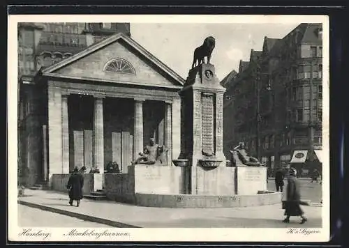AK Hamburg, Am Mönckebergbrunnen