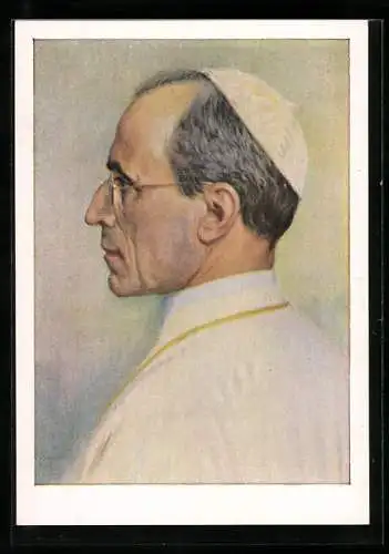 AK Porträt Papst Pius XII.