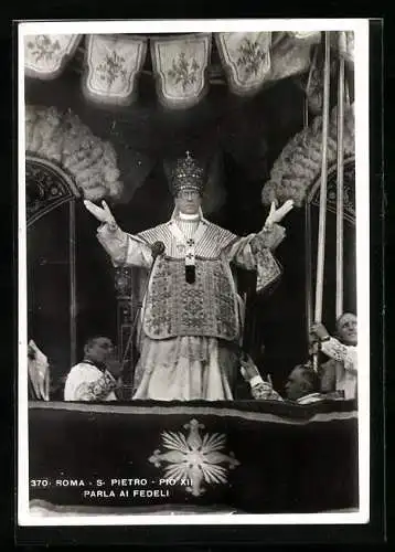 AK Rom, Papst Pius XII., Parla ai Fedeli