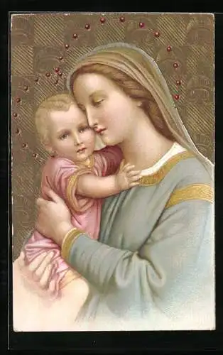 AK Heilige Maria mit ihrem Jesuskind