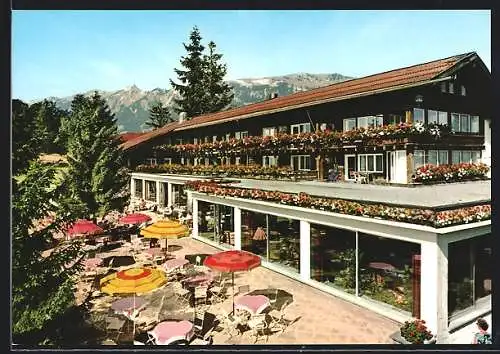 AK Sonthofen /Hochallgäu, Kur- und Sporthotel Allgäuer Berghof mit Terrasse