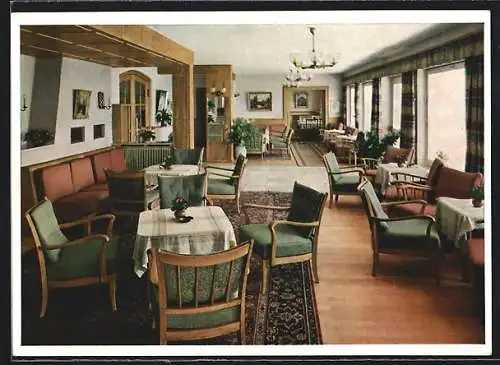 AK Fischen im Allgäu, Hotel-Pension Haus Tanneck, Innenansicht