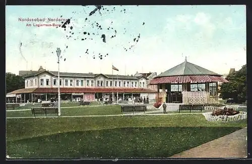 AK Norderney, Am Logierhaus-Bazar