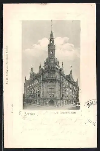 AK Bremen, Ansicht der Baumwollbörse