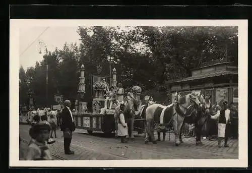 AK Wien, X. Deutsches Sängerbundesfest 1928, Wiener Männergesangs-Verein beim Festzug