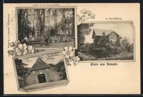 AK Stenum, Gasthaus mit Kegelbahn von T. Backenköhler, Villa