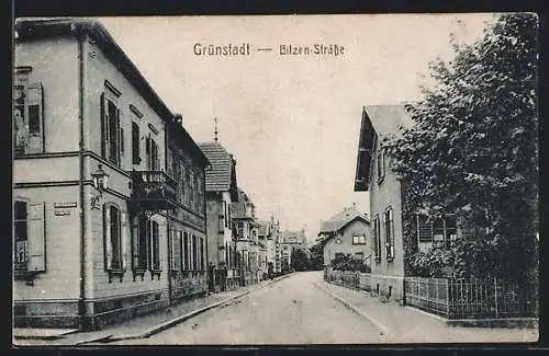 AK Grünstadt / Pfalz, Partie in der Bilzen-Strasse