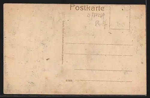 AK Grünstadt / Pfalz, Partie in der Bilzen-Strasse