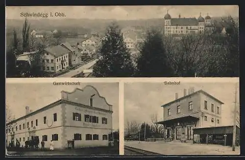 AK Schwindegg, Bahnhof, Gastwirtschaft