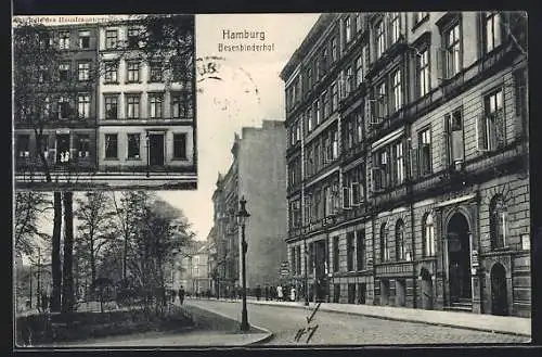 AK Hamburg-St.Georg, Schule des Hausfrauenvereins, Besenbinderhof