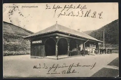 AK Elmstein, Stationsgebäude des Bahnhofs