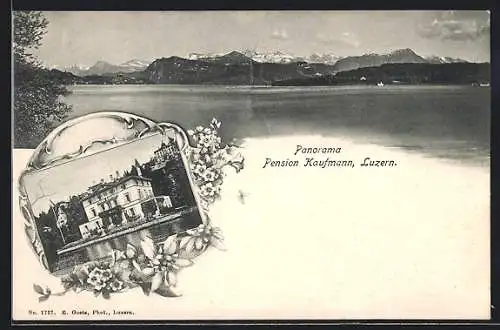 AK Luzern, Pension Kaufmann, Panorama