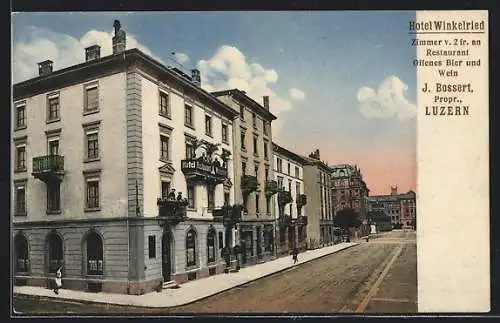 AK Luzern, Hotel Winkelried, Propr. J. Bossert