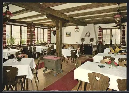 AK Sasbachwalden, Gasthof Engel, Innenansicht