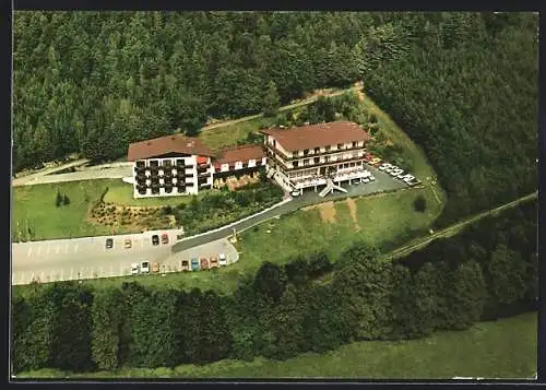 AK Bad König (Odw.), Forst-Hotel Carnier vom Flugzeug aus