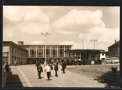 AK Sangerhausen, Blick zum Bahnhof