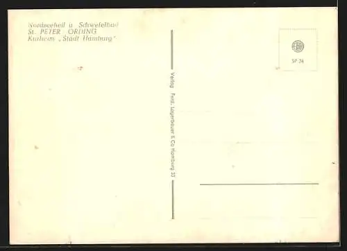 AK St. Peter-Ording, Blick zum Kurheim Stadt Hamburg