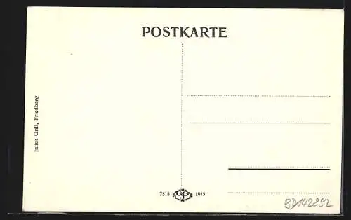 AK Friedberg a. d. Wechselbahn, Hauptplatz mit Denkmal