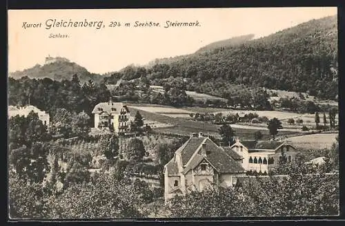 AK Gleichenberg, Blick zum Schloss