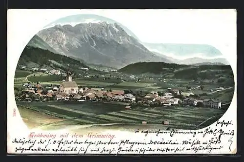 AK Gröbming, Totalansicht mit dem Grimming