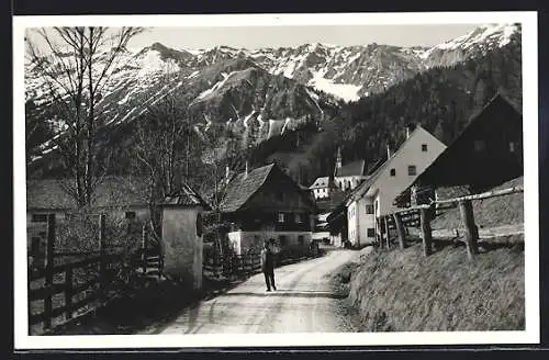 AK Seewiesen, Strassenpartie in den Ort